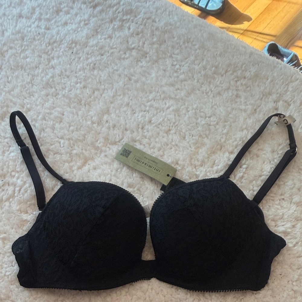 Intimissimi Black Lace Women's Bra 34C BNWT